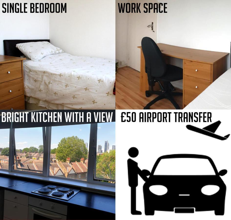 Elephant & Castle - Zone 2 - Private Rooms - Shared Bathroom 伦敦 外观 照片